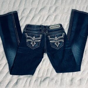 Rock Revival Dark Blue Denim with White Stitching